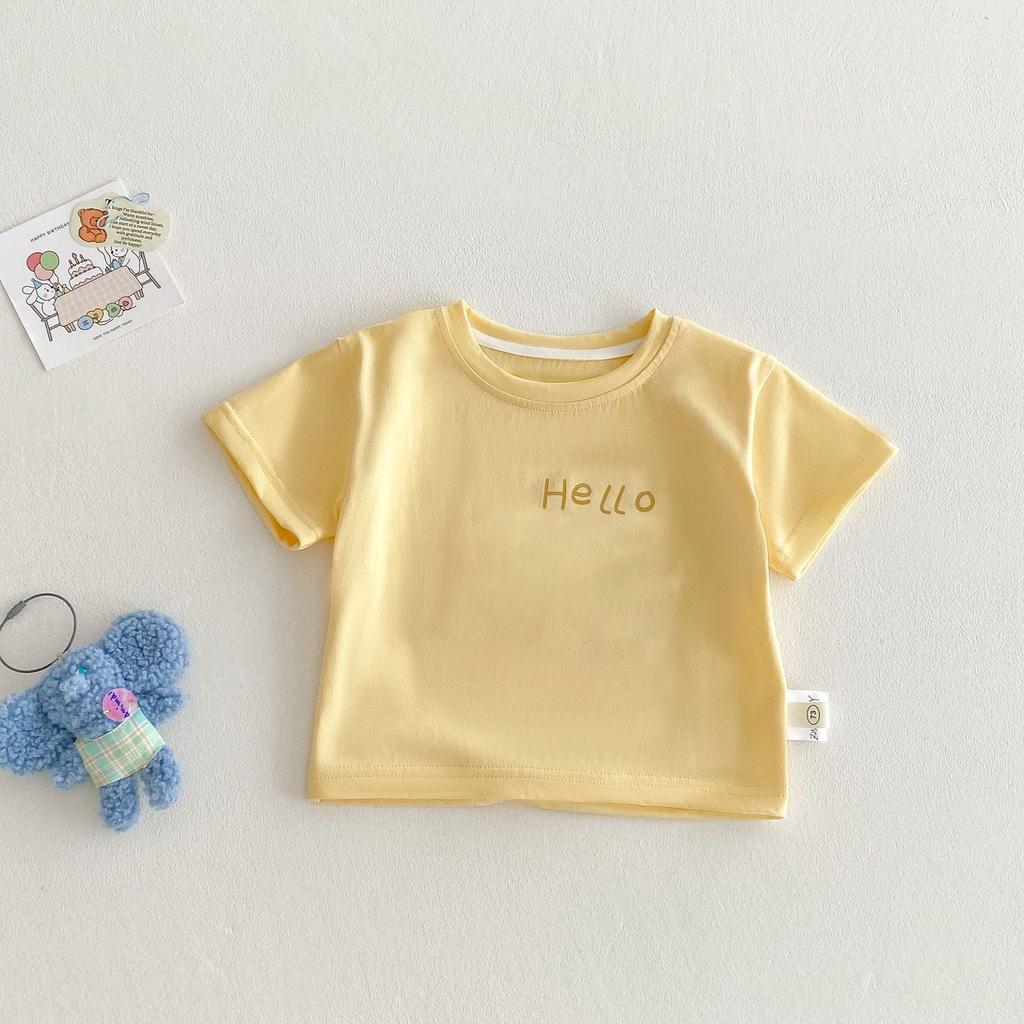 Kids Cartoon Patch T Shirt 3D Elephant Print Summer Short Sleeve Top Boys Girls Lightweight Base Shirt