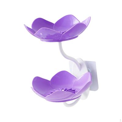 Δημιουργική Σαπουνοθήκη Δίσκος, Σχήμα Λωτού Διπλής Στρώσης Επιτοίχιο Κουτί για Ντουλάπι Ξενοδοχεία