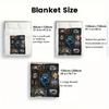 Feline Fantasy Frames 2D Flat Pattern Flannel Blanket, High Quality All Seasons, Home Decor, Warmth and Comfort, Perfect for Christmas Gifts.