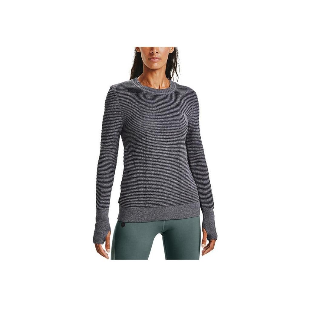 Under Armour Intelliknit Phantom 2.0 Sports Running Crewneck Sweatshirt Women Sweatshirt Gray 1354394-590