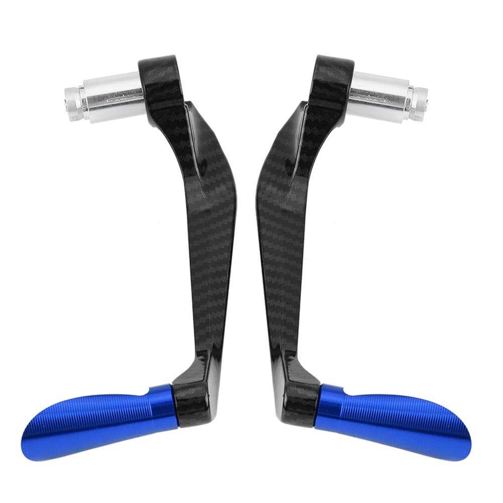 1 Pair of Carbon Motorcycle Brake Levers Handlebar Guard(Red)