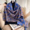 New Autumn and Winter Scarf for Women Small Love  Imitation Cashmere  Versatile Shawl Warm Korean Style Scarf