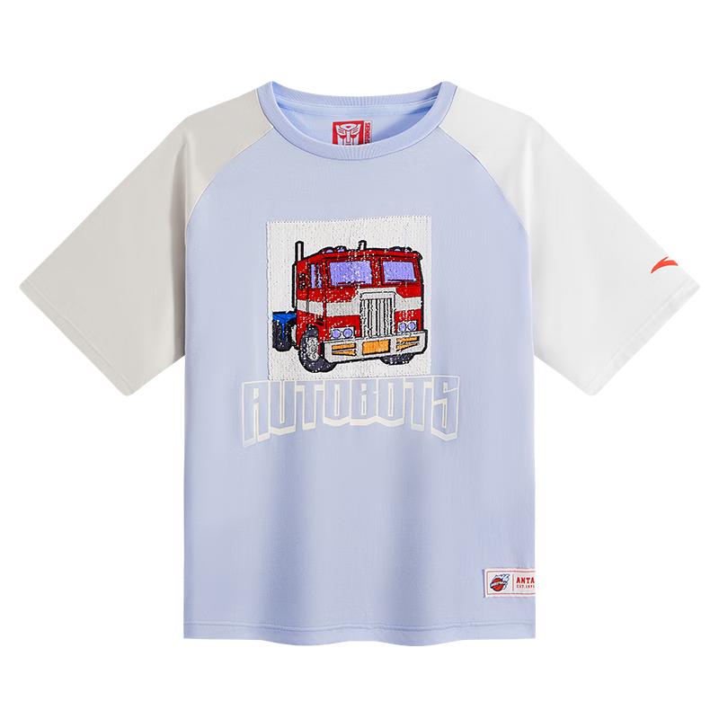 Anta Kids Boys  Transformers Short Sleeve T-Shirt 140