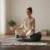 Padded Meditation Seat Memory Foam Cushion Soft Textile Gray