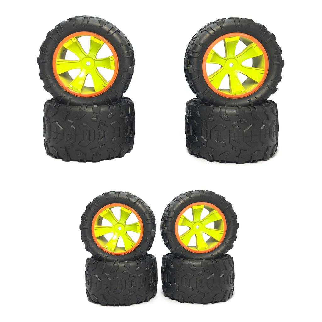 Rubber Wheel Rims Tires Set Replacement 84mm Wheel Rims Tyre RC Car