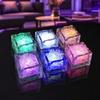 12 Pcs Glowing Ice Cubes Water Activated Color Changing LED Lights Submersible Bar