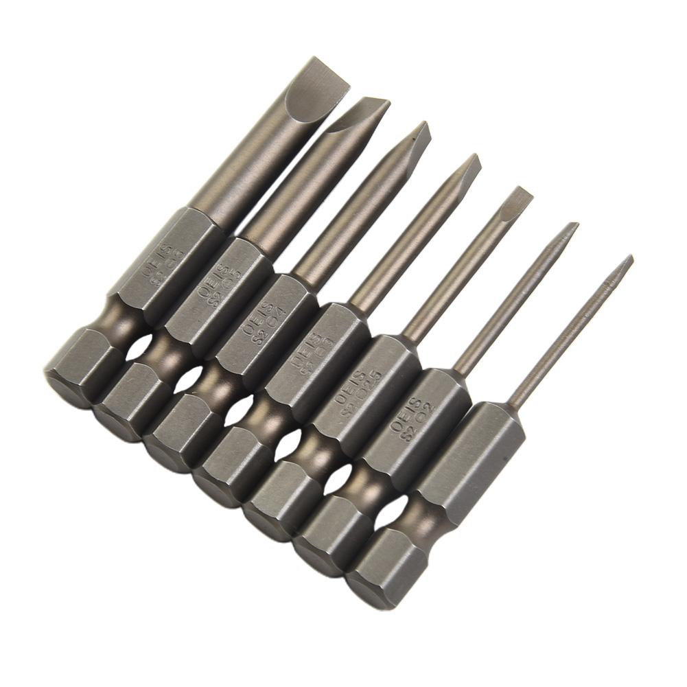 2.0 Screwdriver Bit 2.5 3.0 4.0 6.0 6.35mm Shank 7PCS