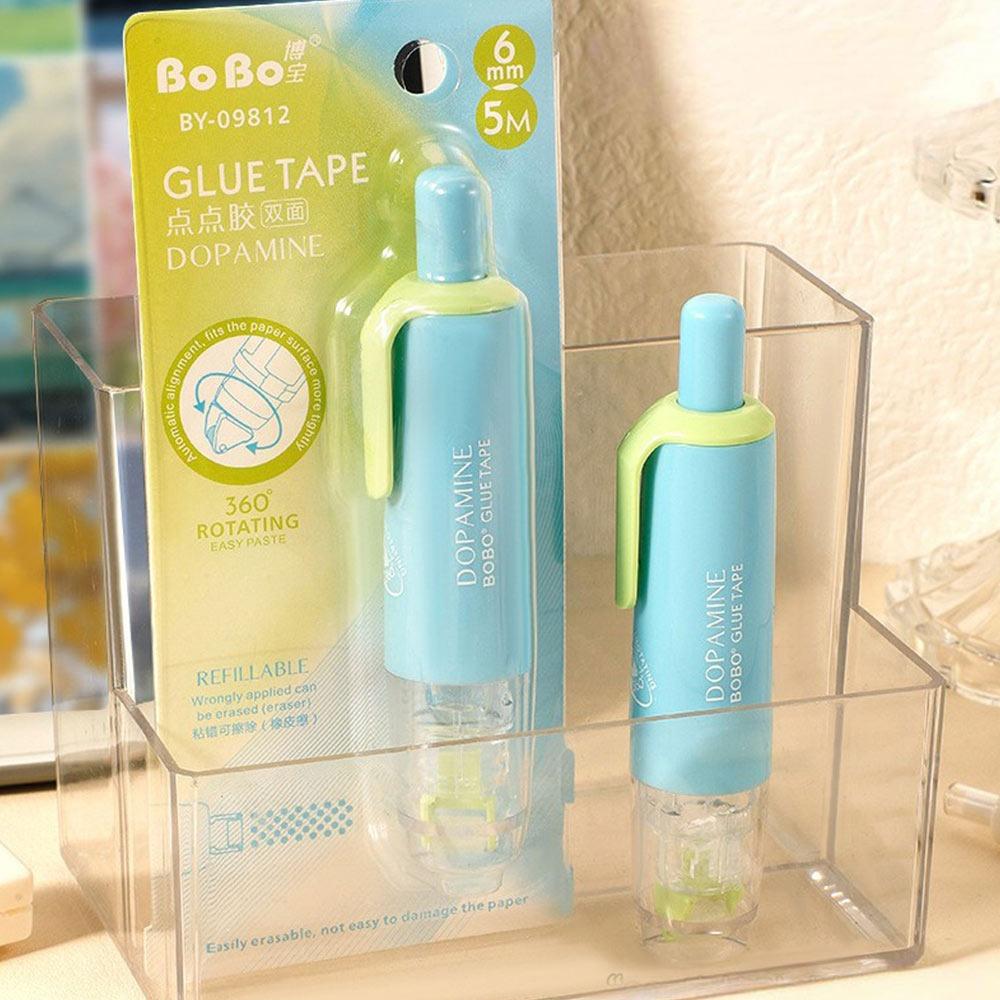 360 Degree Rotation Head Dot Glue Tape Large Capacity Rolling Glue Tape Students Gift