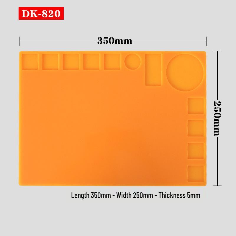 Multi-Style Magnetic Silicone Repair Pad - High-Temp Resistant, Grooved Workbench Heat Insulation Mat