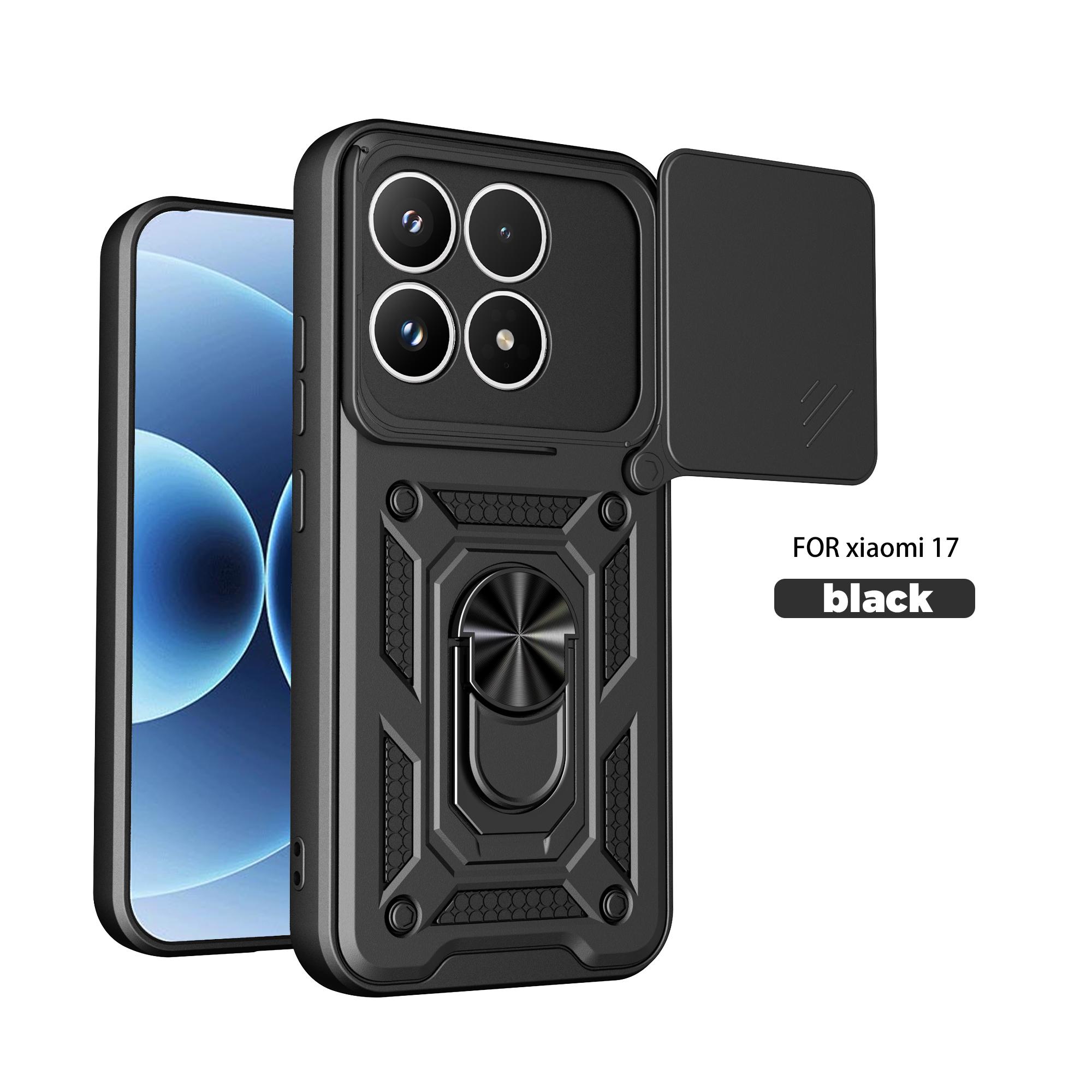 For Xiaomi 17 Case Magnetic Ring Holder Armor Phone Case for xiaomi Mi 17 Slide Camera Protect Back Cover Xiaomi 17