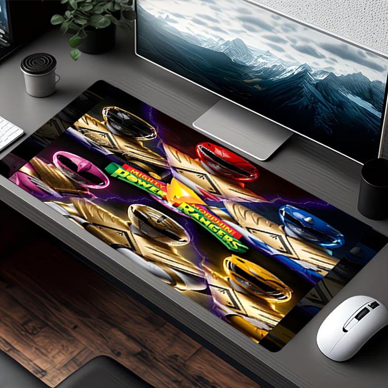 Mighty Morphin Power Rangers Print Mouse Pad, for Keyboard Pad Laptop PC Mat for Office Home Use, Desk Decor, Perfect Birthday Gift for Gamers