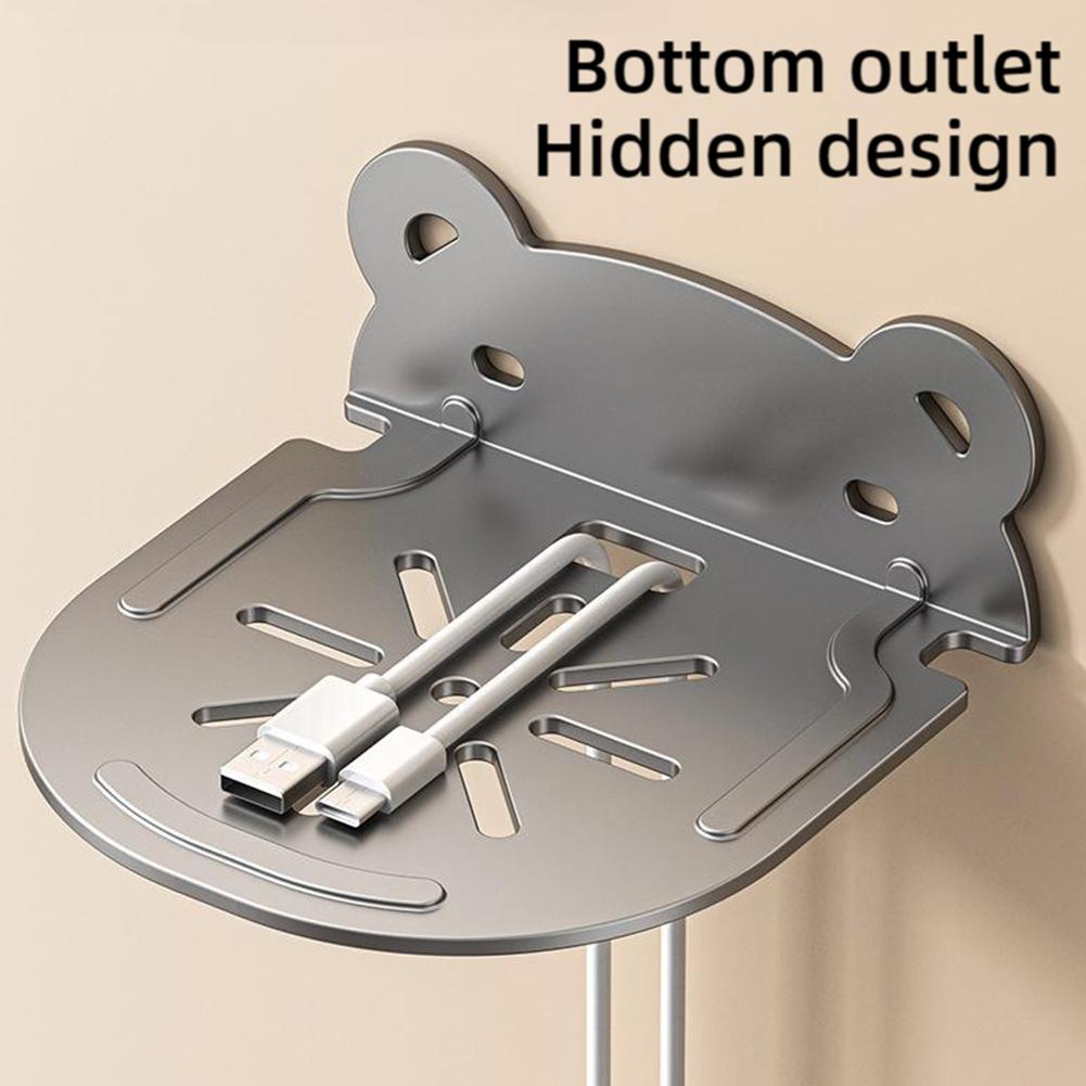 For HY300 Pro Projector Bracket Storage Rack Wall Mounted Non Perforated Bracket Monitoring Rou H7W6