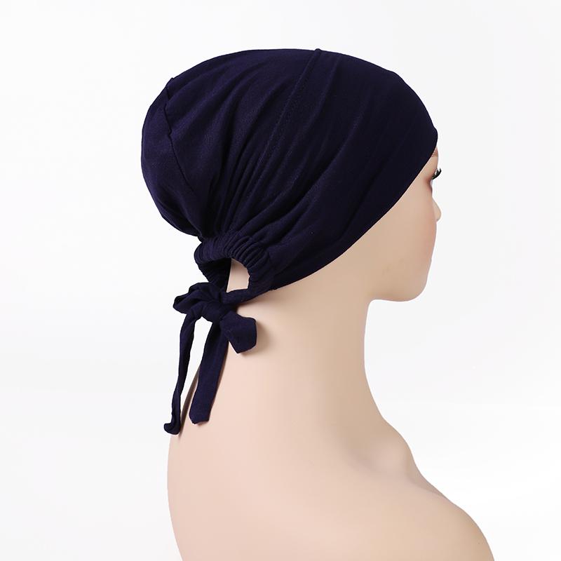 Muslim Inner Hijab Cap No Silp Breathable Women Under Caps Elastic Cotton Jersey Hijab Undercap