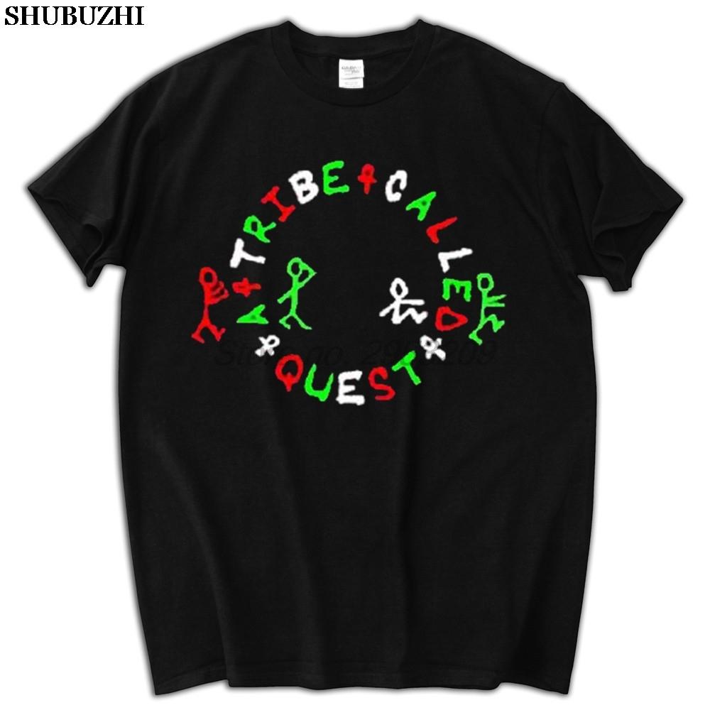 

A TRIBE CALLED QUEST Logo ATCQ Hip Hop Music Mens Black TShirt fashion men brand teeshirt bigger size sbz5237 S