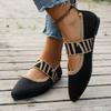2025 Summer Retro Flat Heel Pointed Shallow Mouth Women's Flat Shoes Women's Ballet Low Heel Barefoot Elegant Large LeFu Shoes