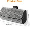 Diamant-Auto-Brillenetui, Sonnenbrillen-Aufbewahrungsbox, Brillenhalter, Sonnenblende, Brillenetui, Bling Auto-Assessoires-Innenausstattung für Damen