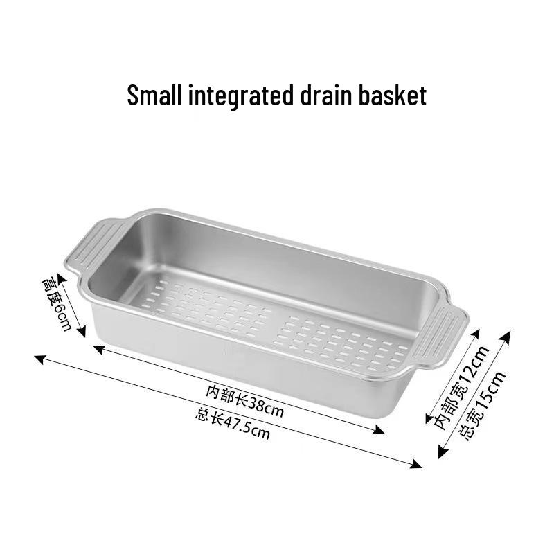 304 Stainless Steel Telescopic Draining Basket for Kitchen Sink - Dish, Bowl, and Plate Organizer.