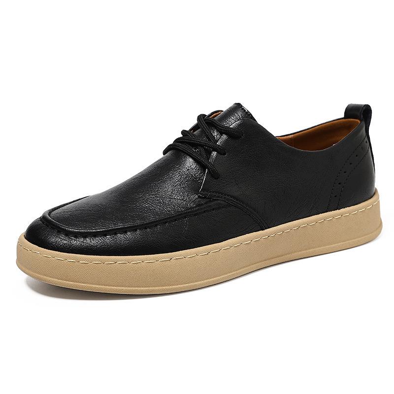 

Мужские летние новые дышащие полые кожаные туфли, мужские кожаные трендовые туфли на шнуровке, универсальные повседневные маленькие белые туфли 44