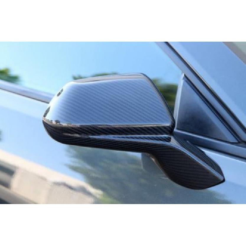 For Chevy Camaro LT/SS/RS/ZL1 2016~ Side Mirror Cover Overlay Carbon Fiber A