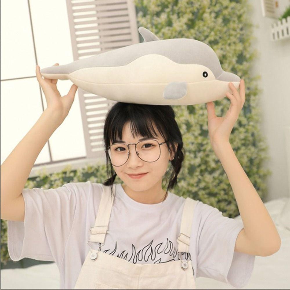 Plush Doll Baby Kids Stuffed Ocean Animals Doll Pillow Cushion Stuffed Toys Dolphin Plush Toys