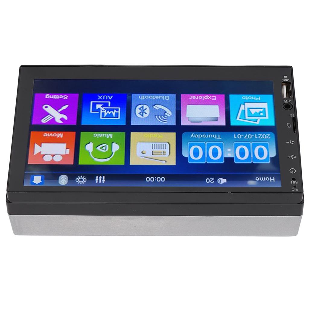 7in Universal Car Stereo Audio Receiver Touch Screen MP5 Player GPS Navigation with Backup Camera Hands Free Calling