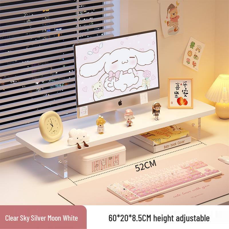 Monitor Riser and Keyboard Tray Combo Stand