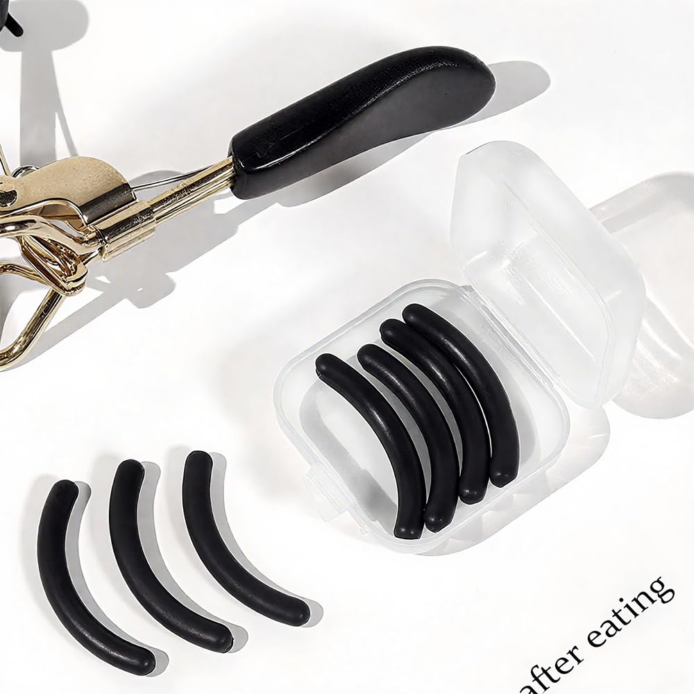 Vitalux Eyelash Curler Replacement Rubber Set of Made of and Replacement Pads for Eyelash Reusable Makeup Tool Bands, 20, Silicone, Flexible, Elastic,