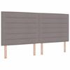 Box Spring Bed with Mattress Taupe 200 X 200 Cm Fabric