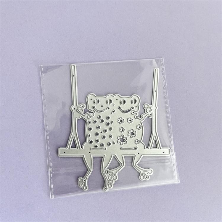 Metal Die Cuts Seesaw Frog Scrapbooking Stencil Card Embossing DIY Photo Album