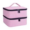 Large Compartment Nails Polish Storage Organizers With EVA Lined Interior Fit Bottles Polish Tool Lamp Travel Case