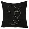 Nordic Abstract Linen Pillowcase Home Sofa Bedside Cushion Pillowcase 45x45cm Home Fashion Art Painting Printed Pillow Case