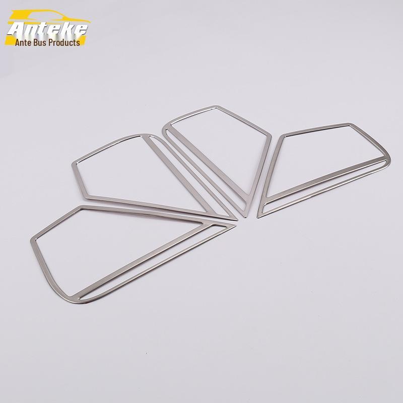 Compatible with 16 Bora Models: Car Audio Box Ring Frame & Stainless Steel Door Speaker Cover Stickers