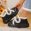 Fashion Cute Thick Bottom Fluffy Fur Casual Shoes Women 2025 Winter Chunky Platform Furry Ankle Boots Warm Plush Non Slip Snow Boots