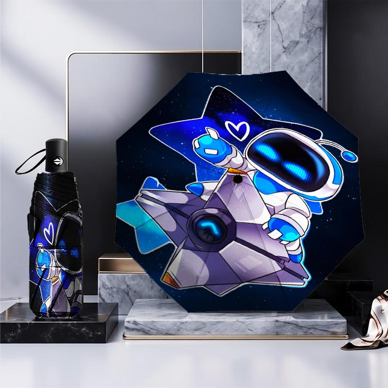 Underwater Adventure Robot Umbrella Folding umbrella, automatic umbrella 8-Frame for Travel, camping Use Gift for Halloween Christmas