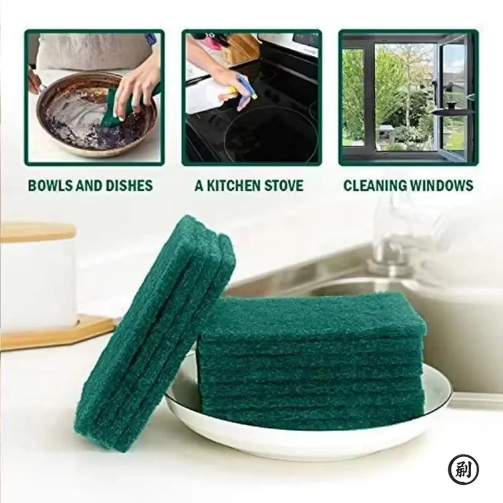 Grit-Free Scrub Pads, 10/30 Pcs - Scratch-Free For Non-Stick Pans, Multipurpose Reusable Kitchen Sponges For Dishes, Pots & Grea