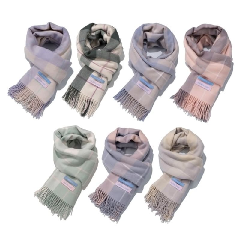 ROIDESROIS Premier Soft Tender Check Muffler (13 Colors)