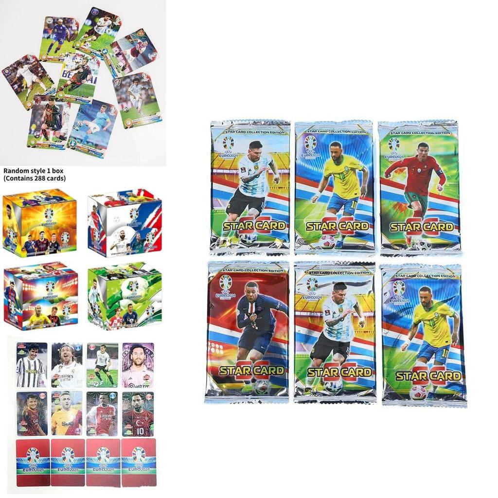Premium Football Star Cards European Cup Cristiano Ronaldo Neymar Messi Collectible