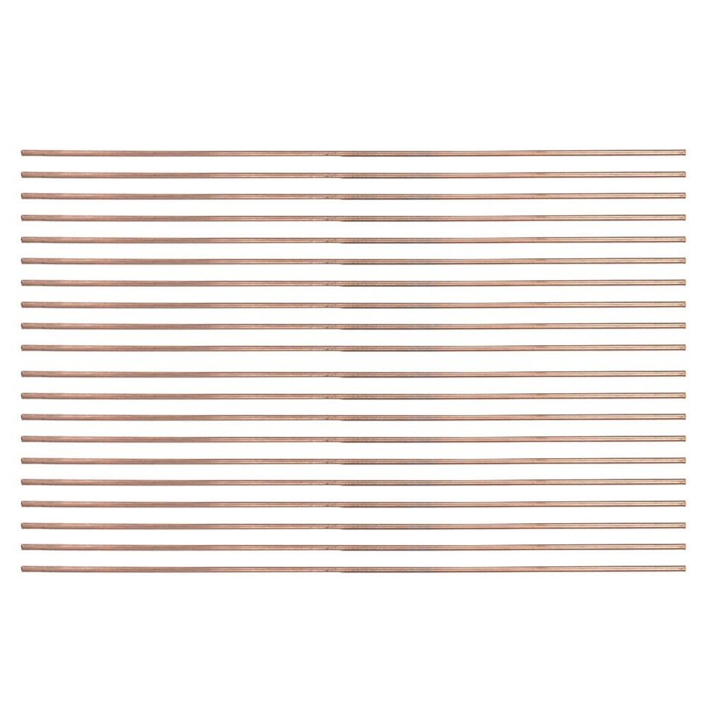 20pcs Copper Alloy Brazing Round Rod 2.5mm Diameter Phosphor Bronze Rod  Copper Tube Repair