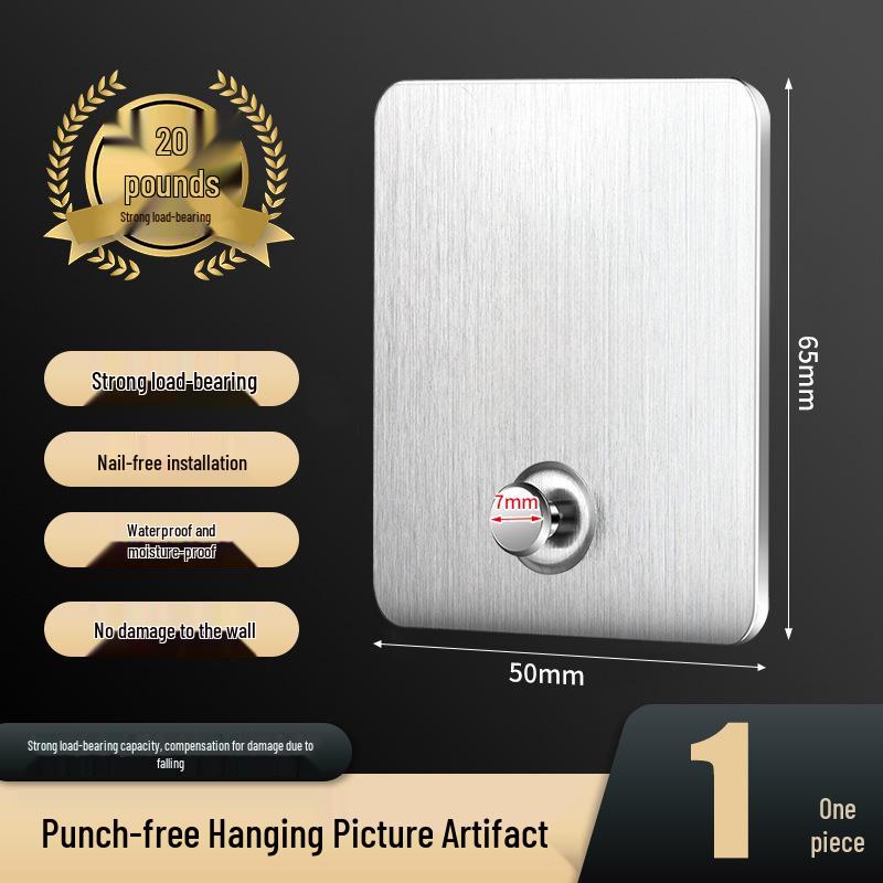 Strong Adhesive, Hole-Free Wall Hooks for Hanging Wedding Photos and Paintings