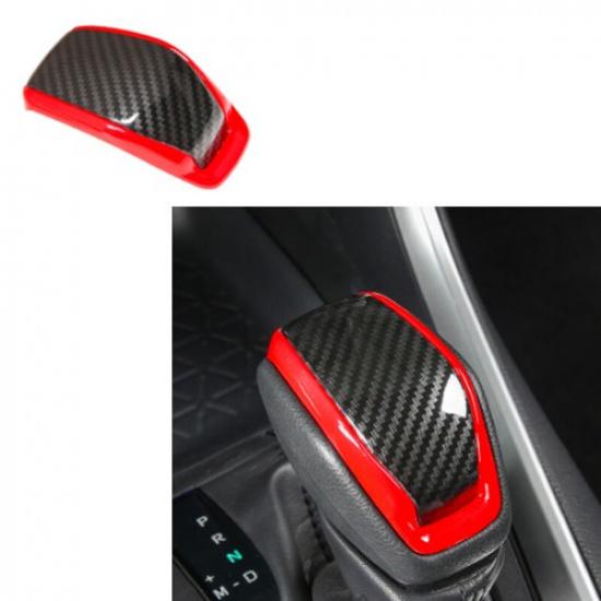 Carbon fiber ABS RED Sport Gear Shift Knob Trim FOR Toyota Highlander 2020 2021