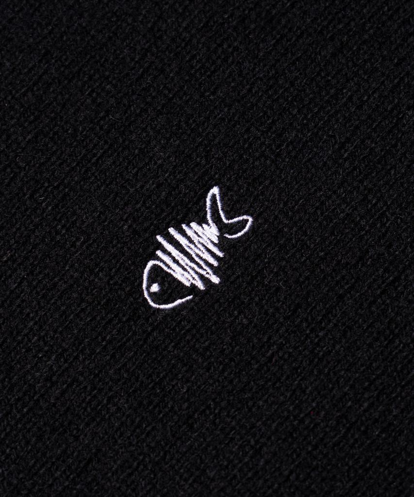 Edeunbeoleokeulleob Shetland Wool Fish Knit [Black]