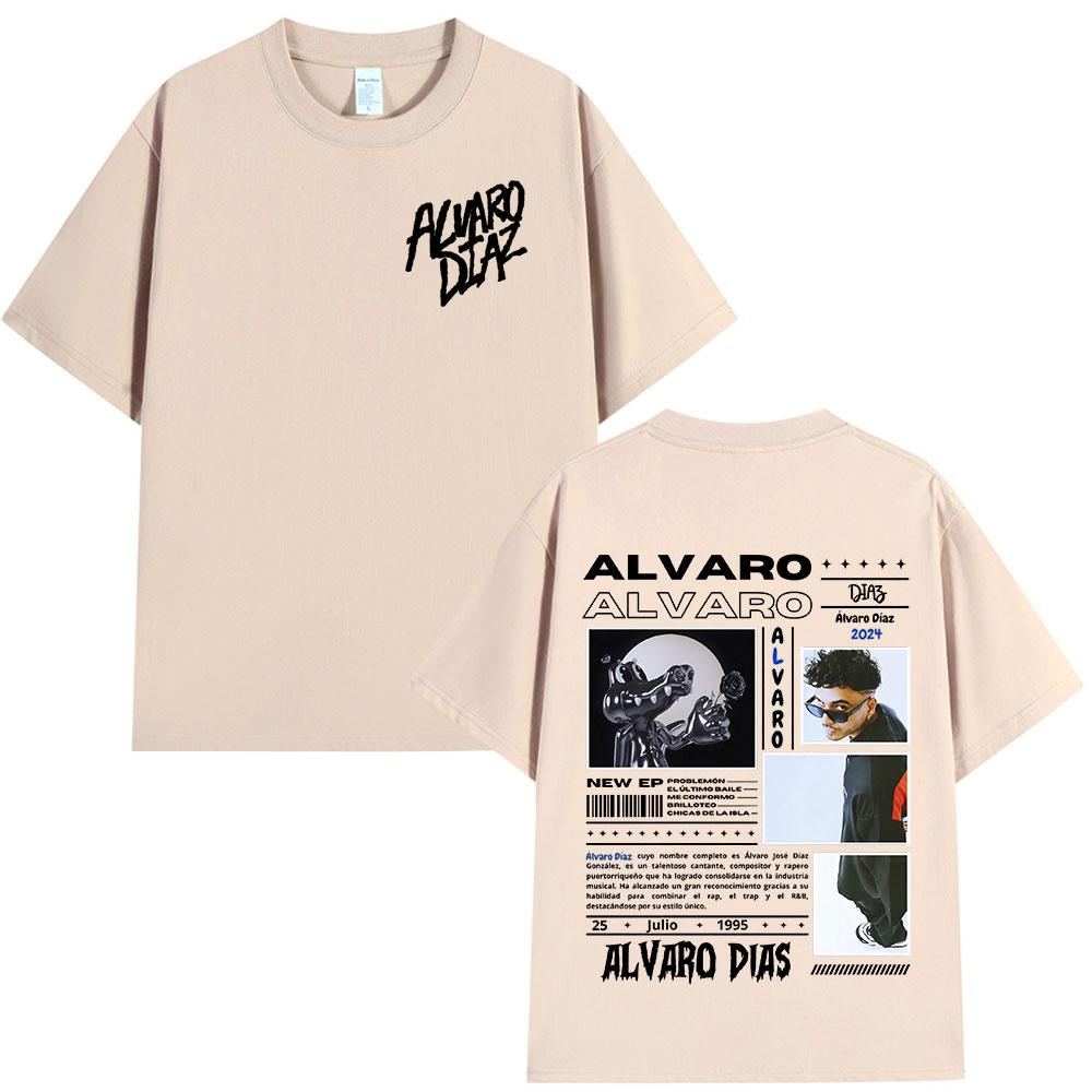 Alvaro Diaz Sayonara Album Graphic T Shirts Unisexs Clothing Hip Hop Fashion Oversized Short Sleeve Tshirt Casual Cotton Tshirts