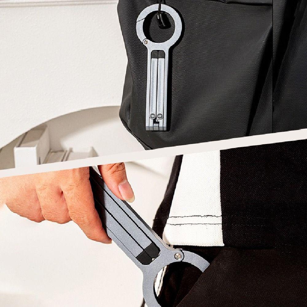 Foldable Phone Tripod Carabiner Creative Phone Handle Holder Magnetic Phone Tripod  Travel