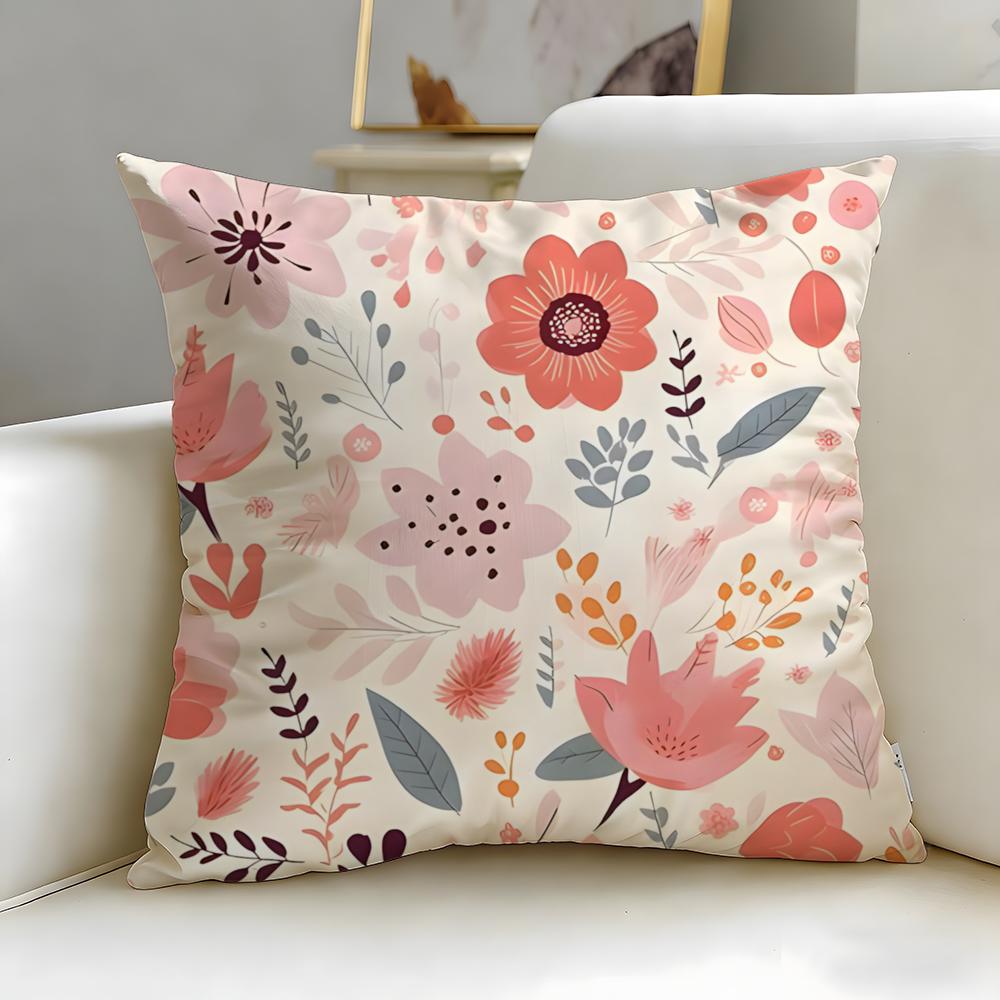 Tiedye Cushion Cover Soft EasyWash Pillow Case Versatile for Couch Bed Travel and Office