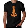 Hund Ungarischer Vizsla Meditieren T-Shirt Schnelltrocknend Training Kurzarm T-Shirt