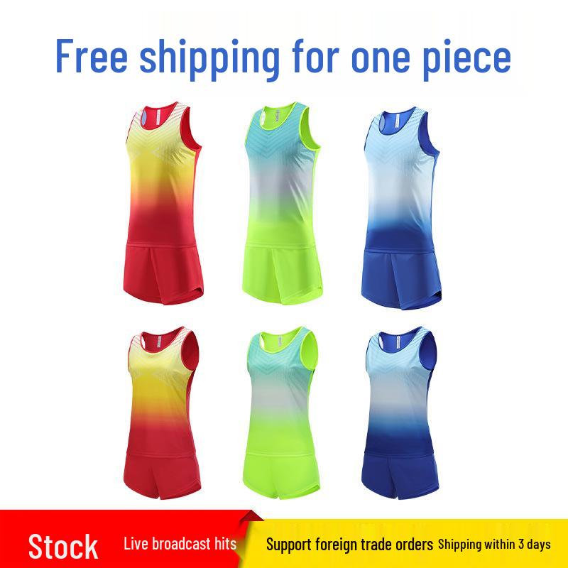 

Unisex Running & Training Suit - Marathon Jersey & Sports Vest Set M