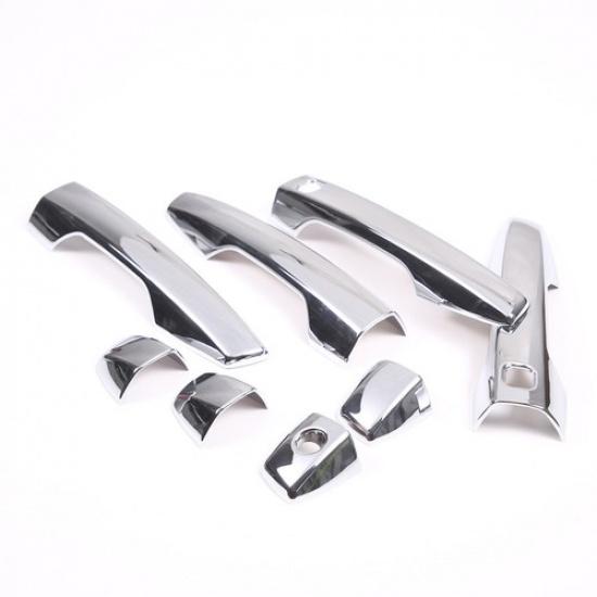 Chrome Silver ABS Side Door Handle Cover Trim For Mitsubishi Outlander 23-24