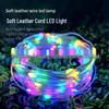 Bluetooth RGB Color-Changing Leather String Lights for Christmas, Outdoor, & Camping
