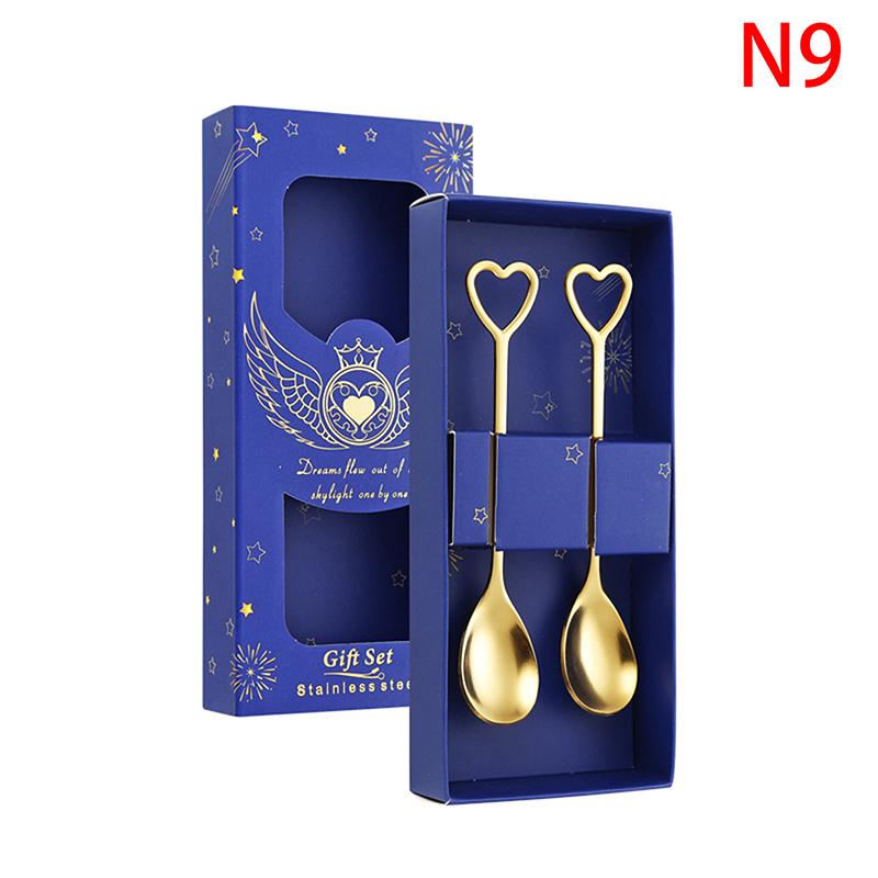 

Ложка-вилка из нержавеющей стали Милые сердечки Макарон Десертные ложки Фруктовые вилки Кофейная ложка Столовая вилка Посуда Украшения Подарки