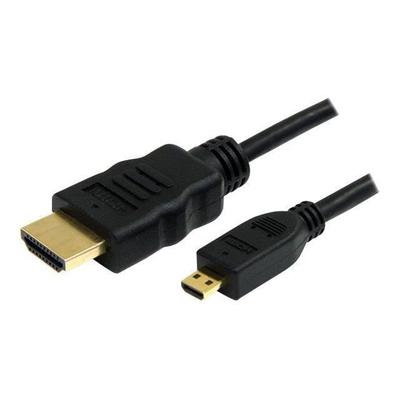 High-Speed-HDMI-Kabel mit Ethernet - STARTECH - HDMI auf HDMI Micro - 50 cm - Schwarz
